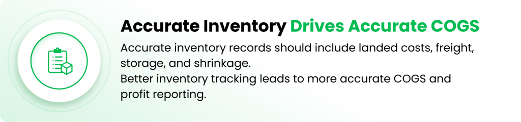 Bookkeeping for ecommerce businesses with inventory and COGS tracking.