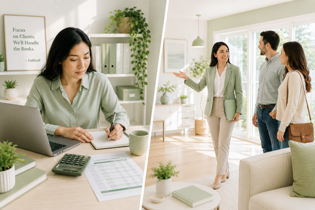 Bookkeeping services for real estate let agents focus on clients instead of financial tasks.