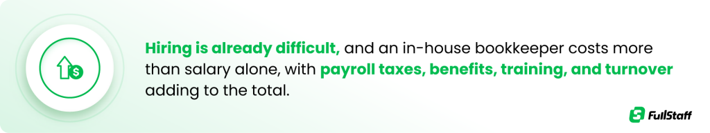 Dental bookkeeping services compared with in-house bookkeeping costs