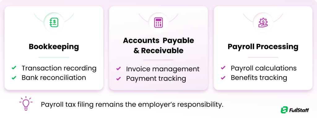 Tasks you can delegate through offshore accounting services.